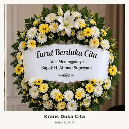 Krans Bunga Duka Minahasa Selatan